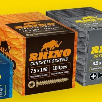Rhino concrete screws, drywall screws and more are available here at screwshop