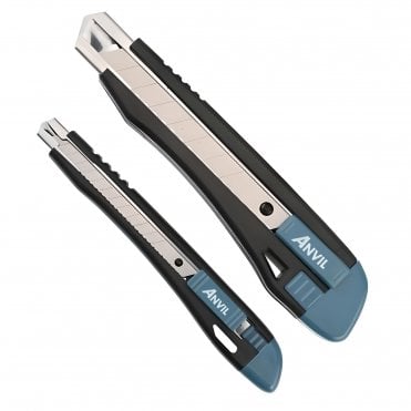 ANVIL 2 PIECE RETRACTABLE SNAP OFF KNIFE SET AVAILABLE FROM SCREWSHOP