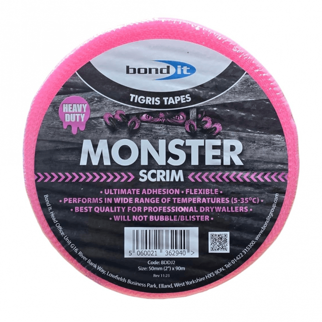 Bond-it Monster Scrim Tape - Pink