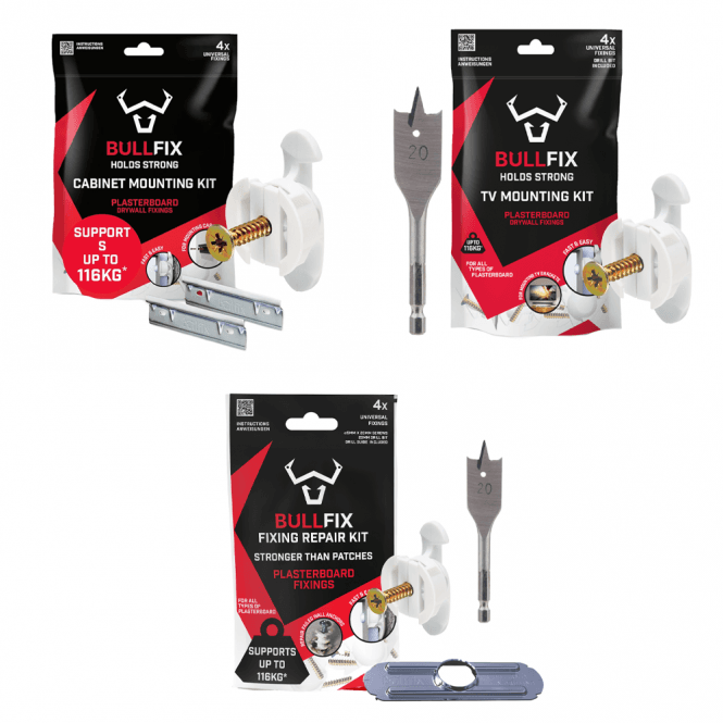 Bullfix Plasterboard Fixing Kits - Heavy Duty