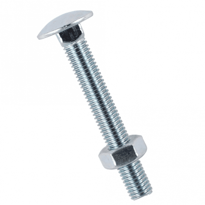 Carriage - Coach Bolts & Nuts - Zinc Plated