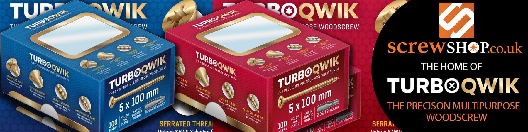 TurboQwik screws only from ScrewShop