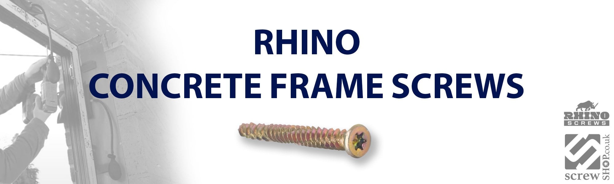 Concrete screws for windows installation