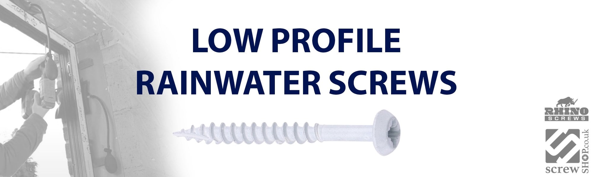 Rainwater screws for PVCu