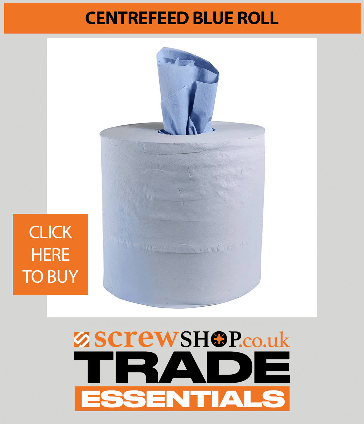 CENTREFEED BLUE ROLL PACKS AVAILABLE FROM SCREWSHOP