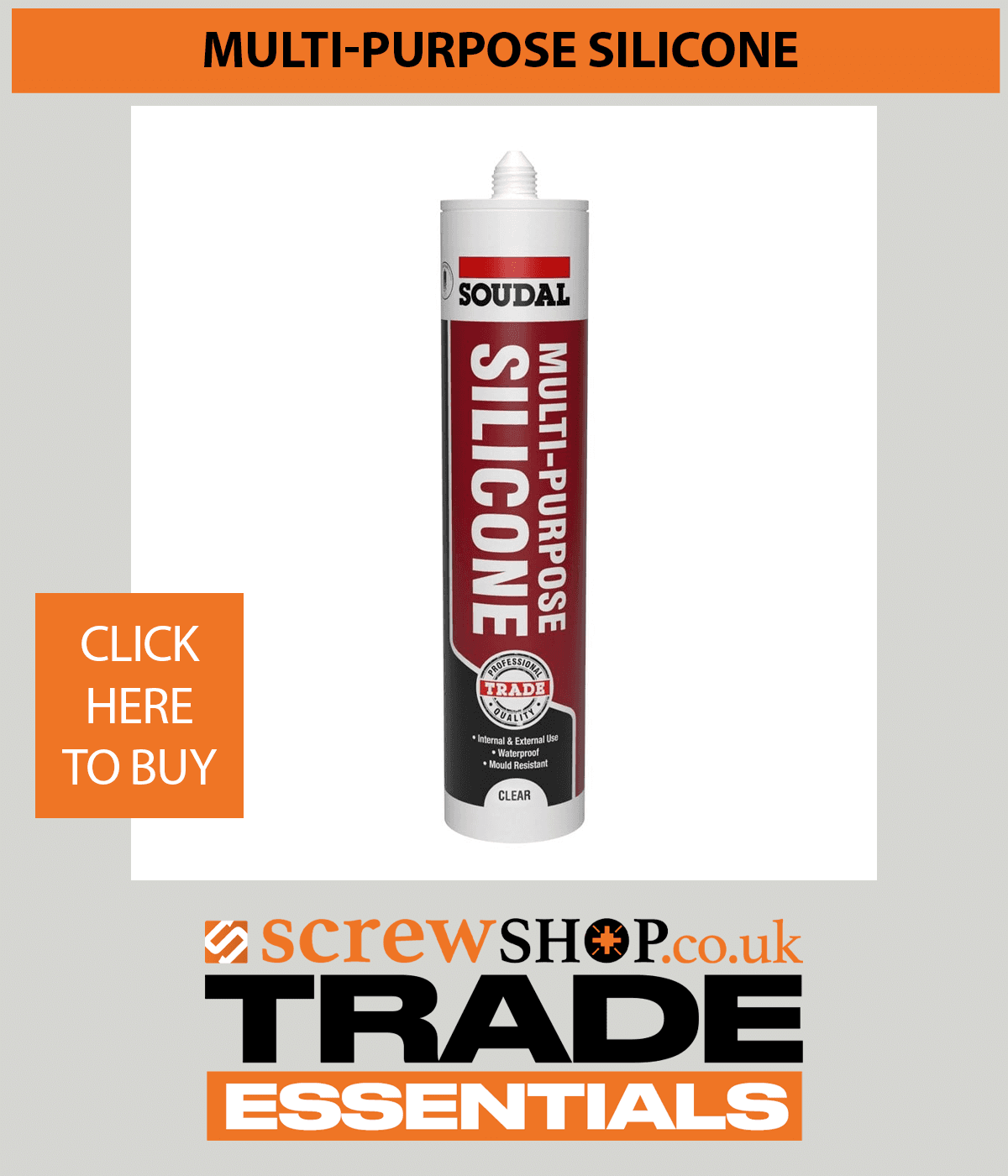 MULTI PURPOSE SILICONE AVAILABLE FROM SCREWSHOP
