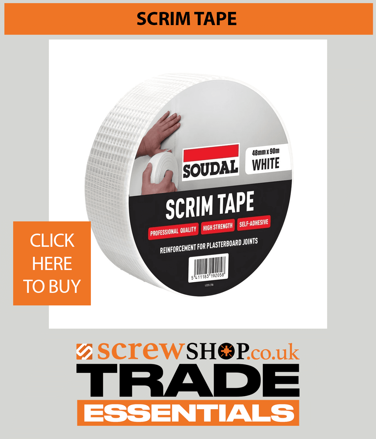 SCRIM TAPE AVAILABLE FROM SCREWSHOP