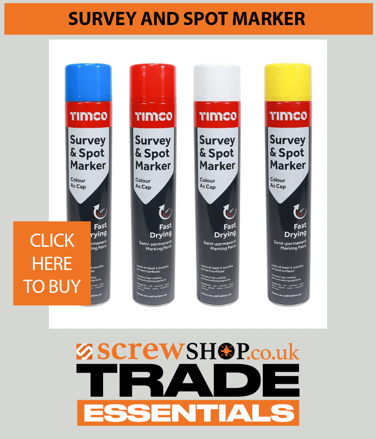 SURVEY AND SPOT MARKER AVAILABLE FROM SCREWSHOP