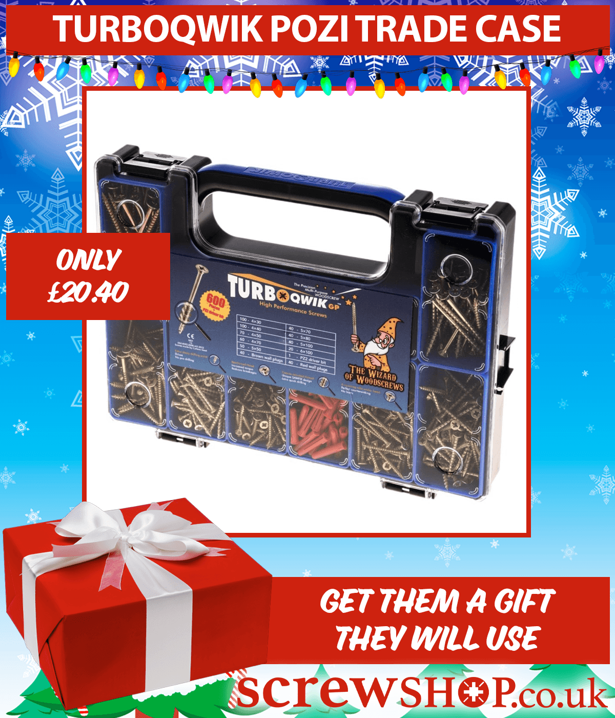 TurboQwik Pozi Screws Trade Carry Case available from ScrewShop
