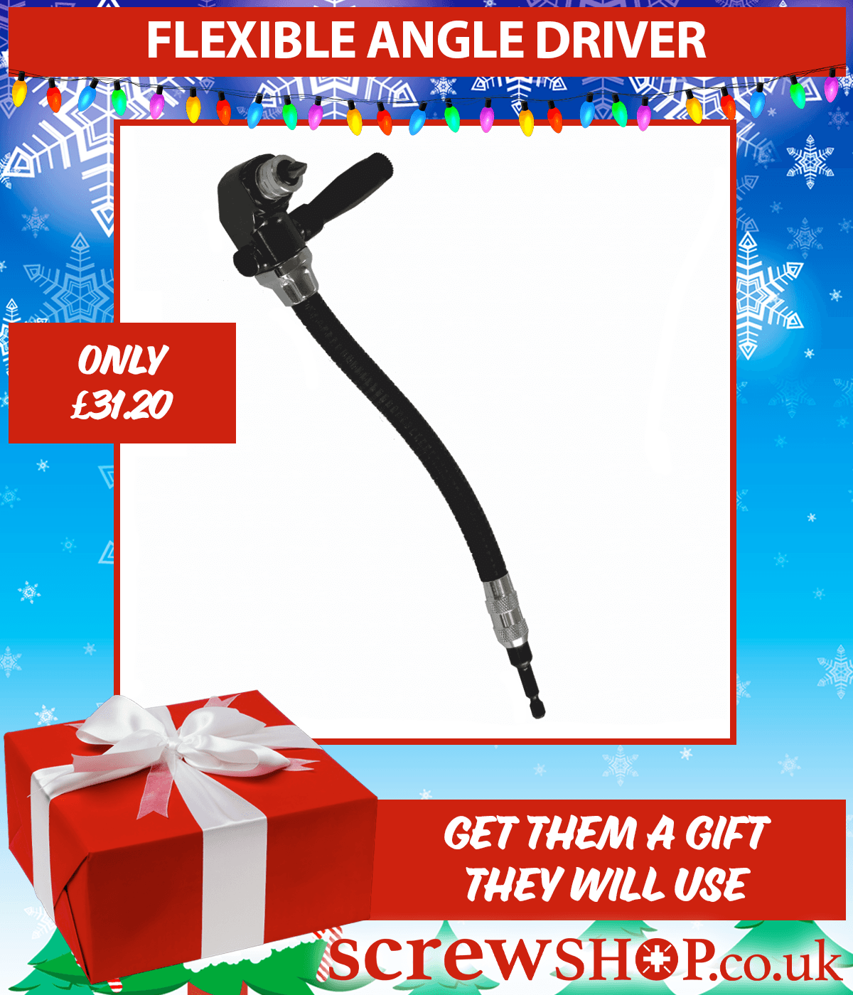 Flexible Angle Driver available from ScrewShop