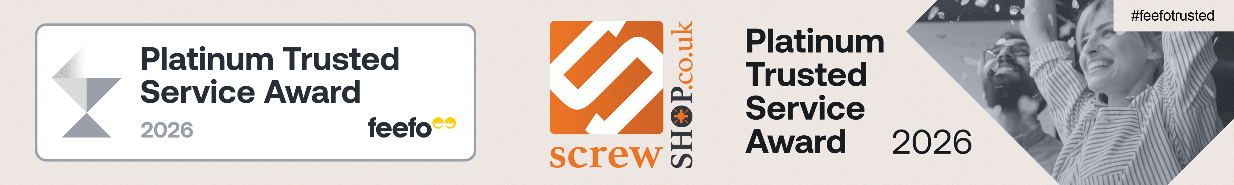 SCREWSHOP FEEFO PLATINUM AWARD WINNER 2026