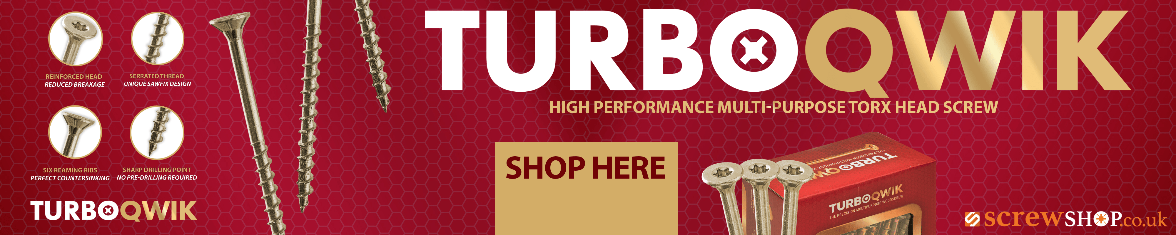TURBOQWIK TORX PREMIUM SCREWS LIKE REISSER UK SCREWS AVAILABLE FROM SCREWSHOP