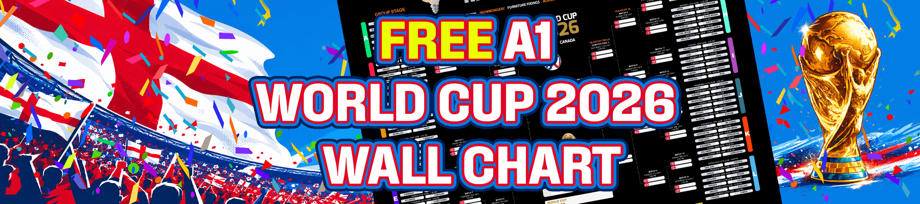 FREE WORLD CUP 2026 WALL CHART