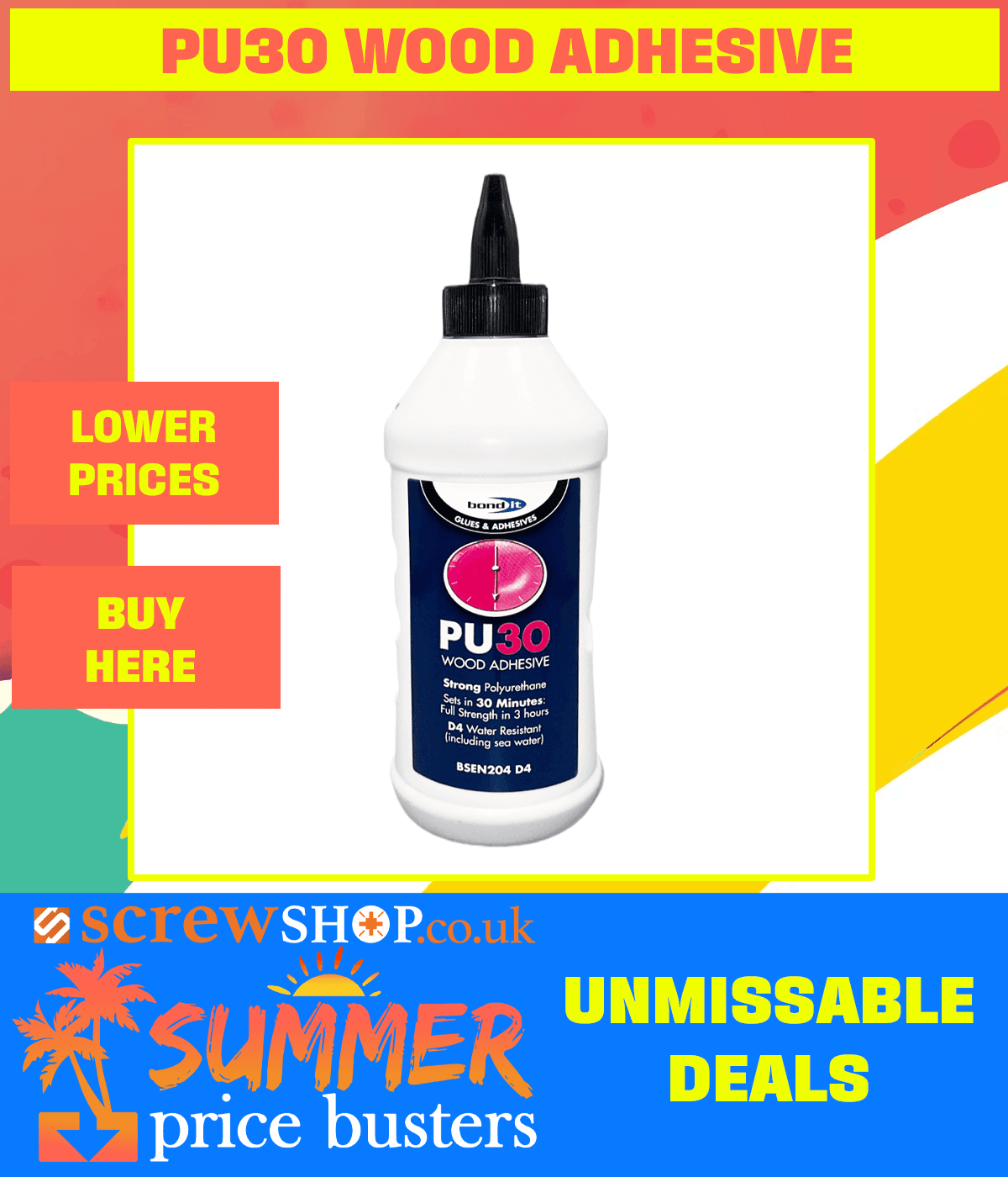 PU30 Wood Adhesive New Lower Prices