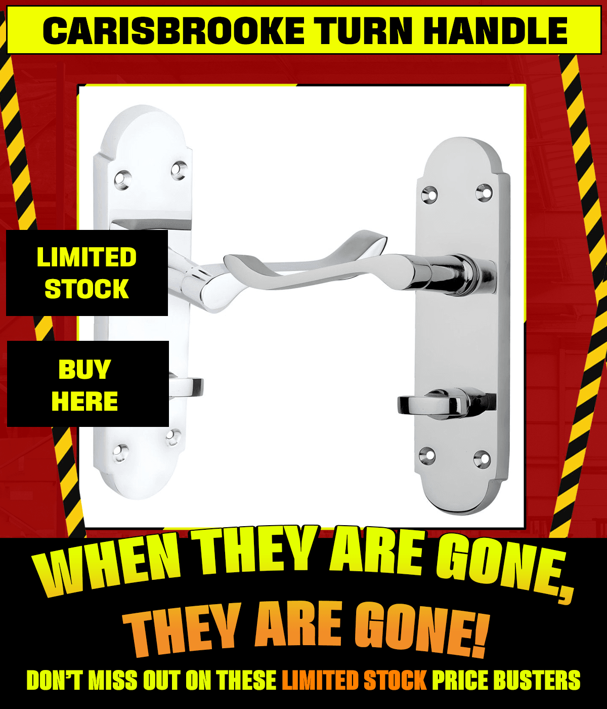 CARISBROOKE TURN HANDLE DISCONTINUED DEAL OFFER AT SCREWSHOP