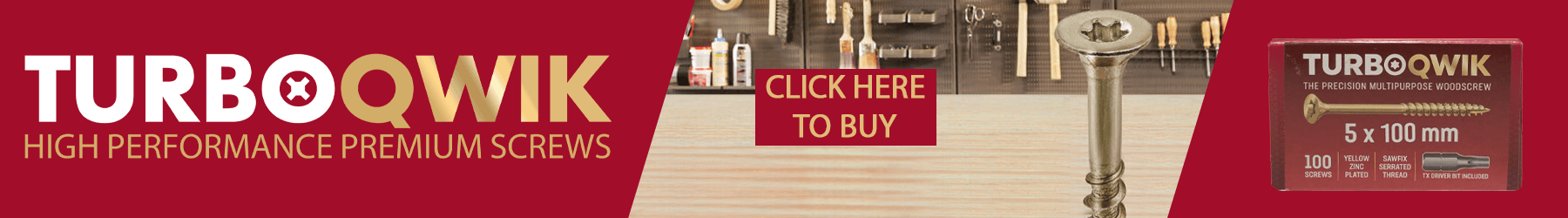 5 x 100 HIGH PERFORMANCE SCREWS TORX HEAD AVAILABLE FROM SCREWSHOP
