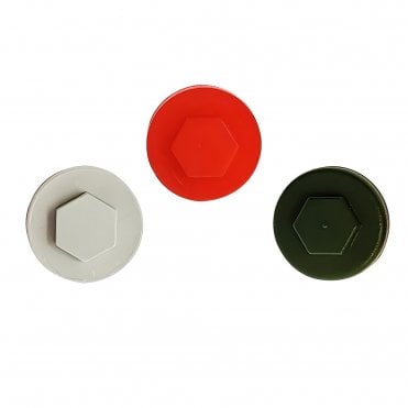 TECHFAST COLOURED COVER CAPS ROOFING SCREW CAP AVAILABLE FROM SCREWSHOP