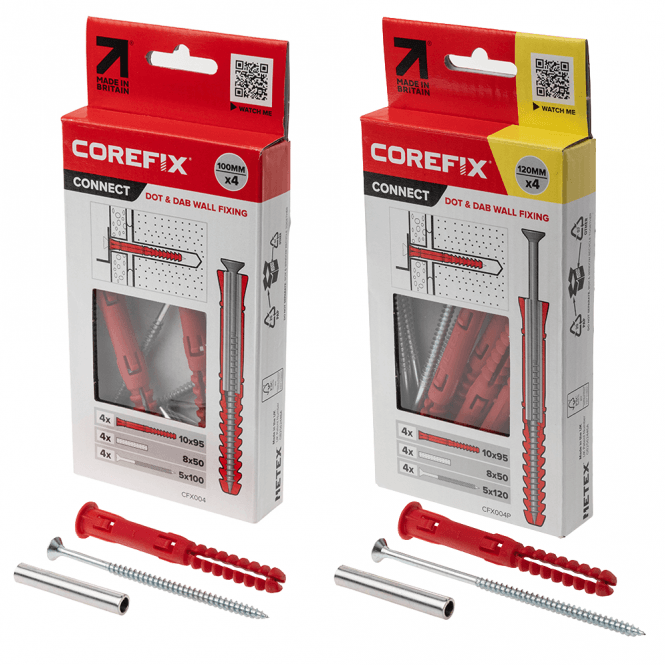 CoreFix Dot & Dab Wall Fixing Pack