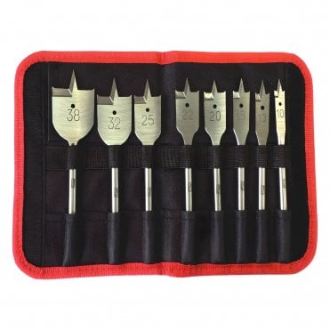 DART 8 Piece Flat Wood Drill Bit Set available at ScrewShop