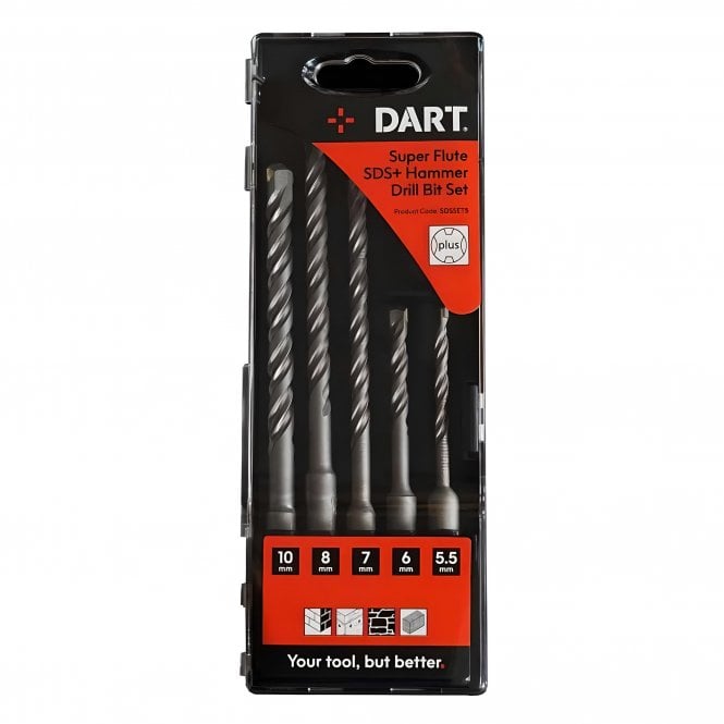 DART SDS+ Hammer Drill Bit - 5pc Set