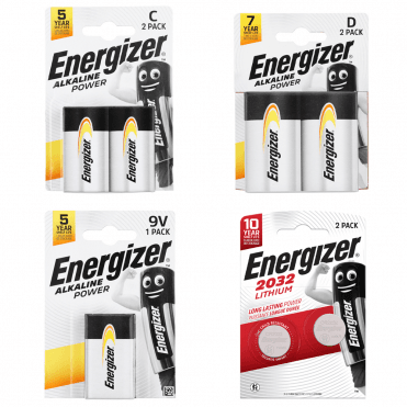 ENERGIZER ALKALINE POWER BATTERIES AVAILABLE FROM SCREWSHOP