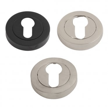 EURO CYLINDER ROSE ESCUTCHEON FOR LEVER ON ROSE DOOR HANDLES AVAILABLE FROM SCREWSHOP