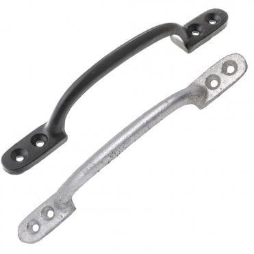 HOT BED HANDLE BLACK AND GALVANISED AVAILABLE FROM SCREWSHOP
