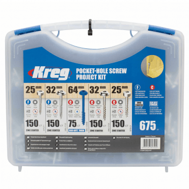 KREG POCKET HOLE SCREW PROJECT KIT AVAILABLE FROM SCREWSHOP