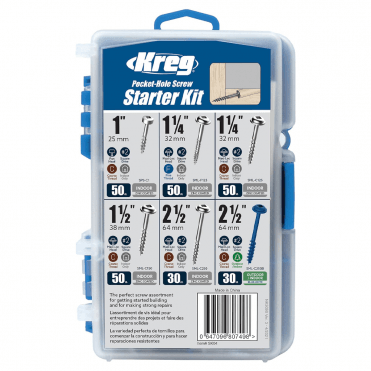 KREG POCKET HOLE SCREW STARTER KIT SKO4 AVAILABLE FROM SCREWSHOP