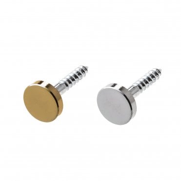 Mirror Screws BZP C/w Flat Heads available at Screwshop