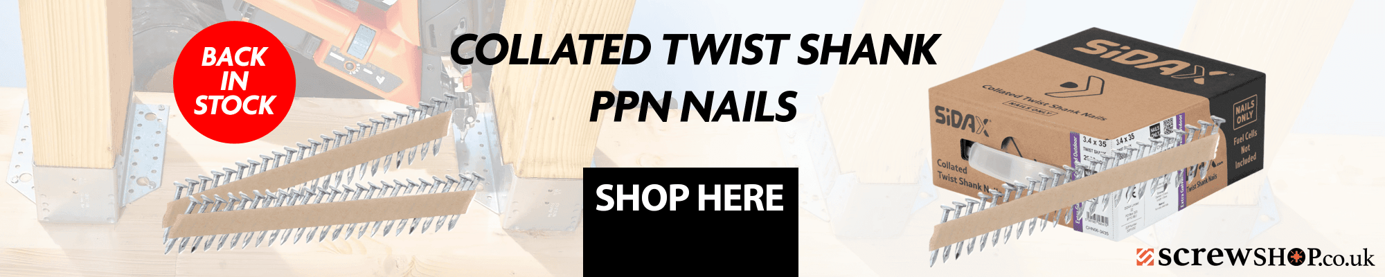 COLLATED TWIST SHANK PPN NAILS (NS)