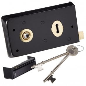 Narrow Style Rim Lock - with Keys