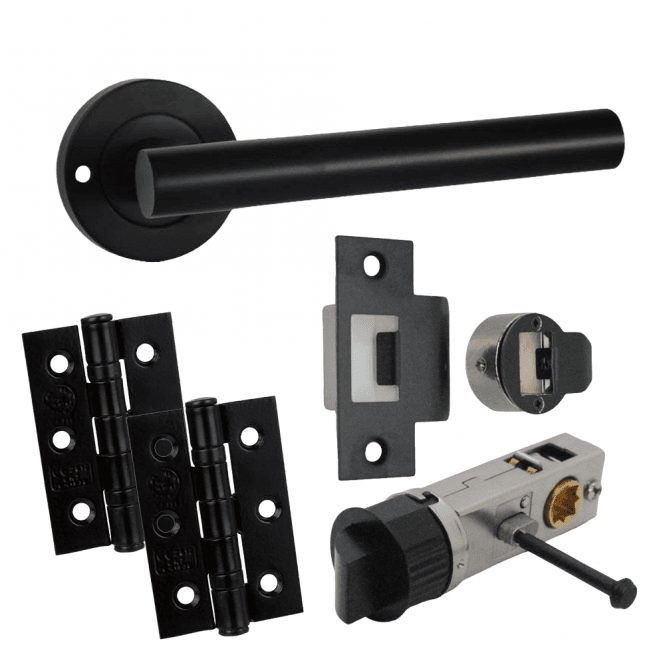 Privacy Laurel Lever on Rose Door Handle Pack