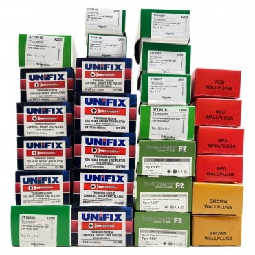 Recess Twin Threaded Screws Assortment available at ScrewShop