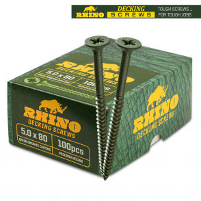 Rhino Screws Decking Screws - Organic Green - Pozi
