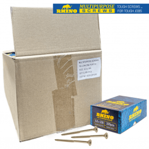 Rhino Screws Multi-Purpose Chipboard Yellow Screws - Trade Box Deals