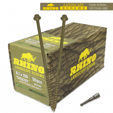 RHINO HEX HEAD LANDSCAPE SCREWS AVAILABLE AT SCREWSHOP