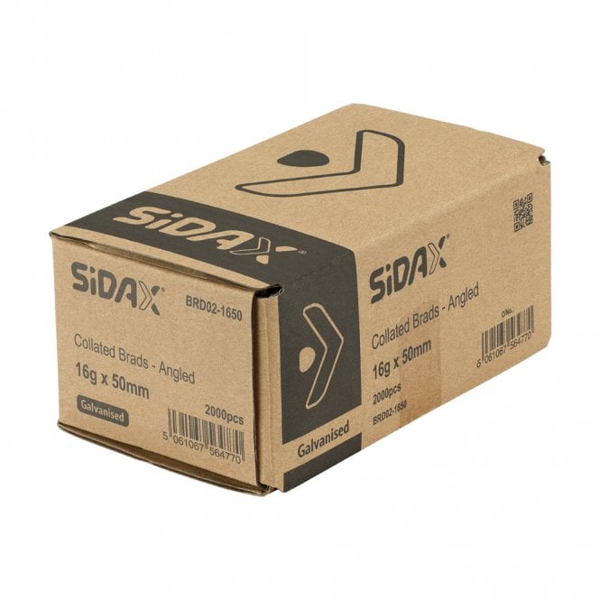SiDAX 2nd Fix - Galv - Angled - Brad Nails - With Fuel