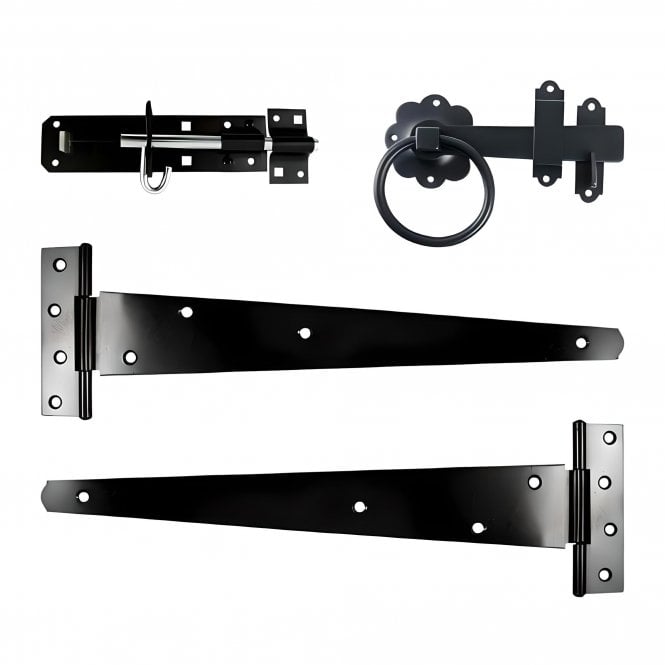 Side Gate Kit - Ring Latch Black