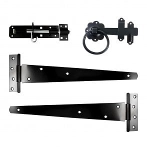 Side Gate Kit - Ring Latch Black