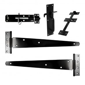 Side Gate Kit - Suffolk Latch Black