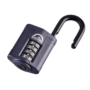 SQUIRE COMBINATION PADLOCK STEEL OPEN SHACKLE CP40 AVAILABLE FROM SCREWSHOP