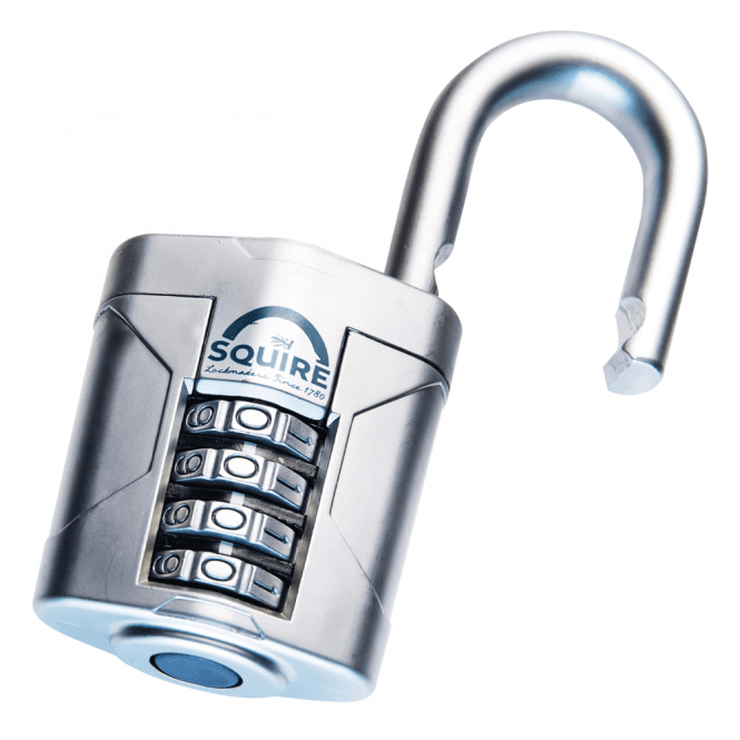 SQUIRE Vulcan Combination Padlock - Boron Open Shackle