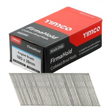 TIMCO 2ND FIX ANGLED BRAD NAILS STAINLESS STEEL 16G X 38MM AVAILABLE FROM SCREWSHOP