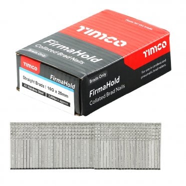 TIMCO 2ND FIX STRAIGHT BRAD NAILS STAINLESS STEEL 16G X 25MM AVAILABLE FROM SCREWSHOP