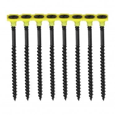 Collated Drywall Screws - PH - Bugle - Coarse Thread - Black available at Screwshop