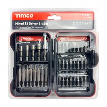 TIMCO Mixed 37 piece S2 Driver Bit Set available from ScrewShop