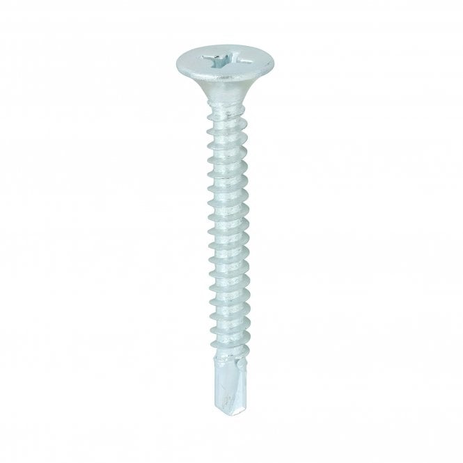 Bolt World 4.8 X 125mm Zinc Self-Drilling Screws – For Plasterboard, Drywall, Metal & Wood Partitions