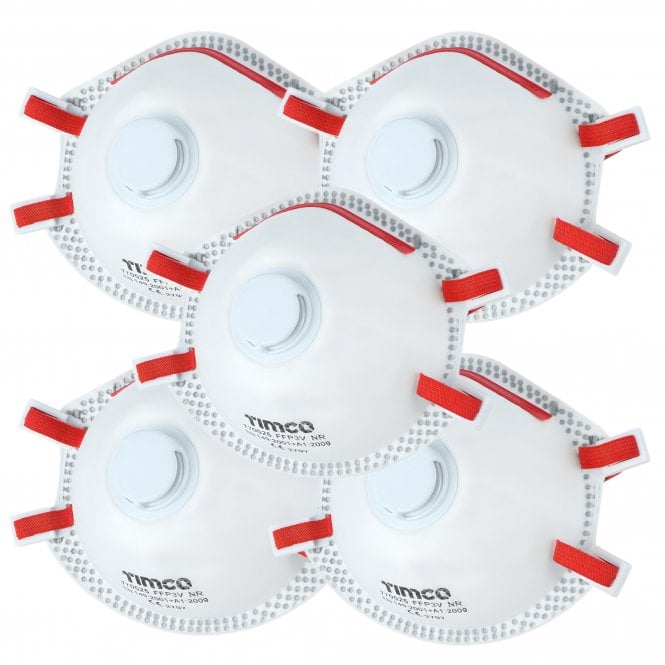 TIMCO FFP3 Moulded Masks with Valve