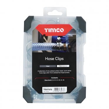 TIMCO HOSE CLIPS MIXED TRAY AVAILABLE FROM SCREWSHOP